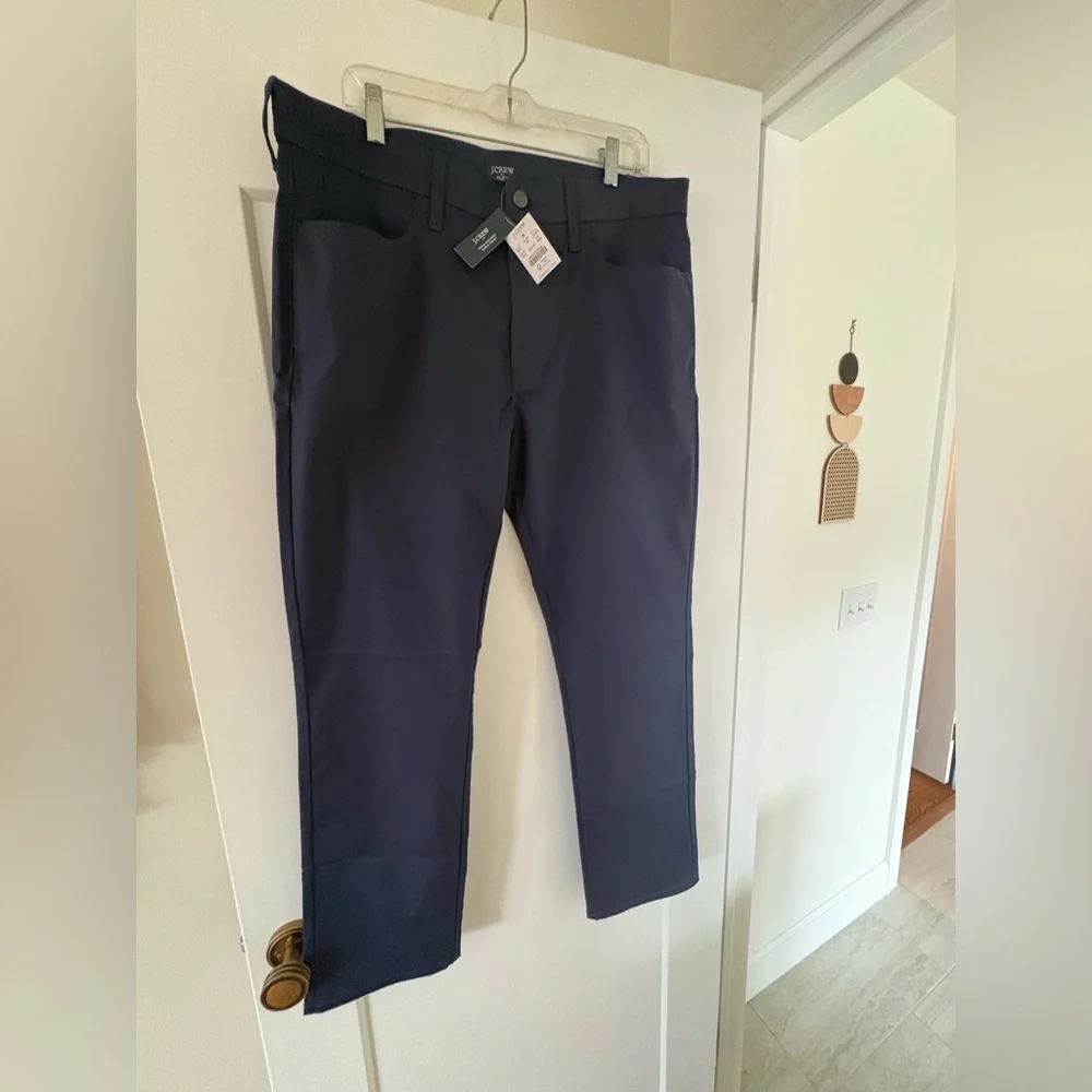 J.Crew Straight Fit Dark Blue Trousers 36x30 - Picture 6 of 7
